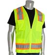 PIP-302-0500-YEL/2X            CLASS 2, SURVEYORS VEST YELLOW 2X from PIP